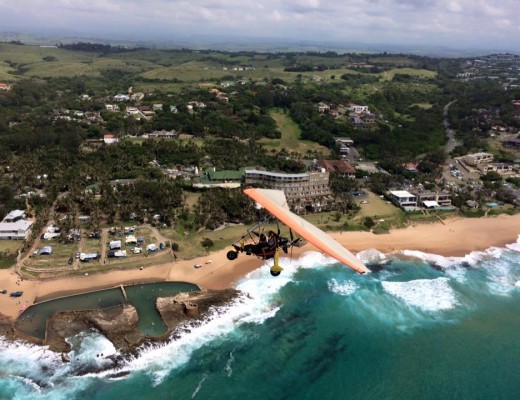 Fly with the birds and see the coastline from the top.