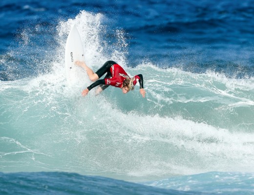 Jordan Maree winning the U18 boys Quarter Final 1 of the Billabong Junior Series Ballito.