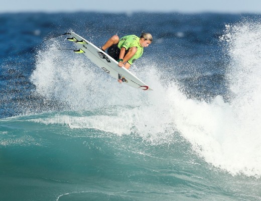 Koby Oberholzer placing second in the U18 boys Quarter Final 4 of the Billabong Junior Series Ballito.
