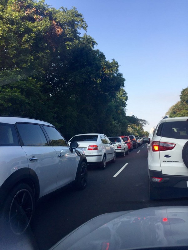 Traffic is slow on the M4 South, Umhlanga/La Lucia.