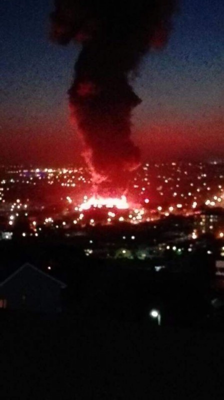 The fire is said to have started in the building.