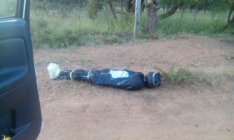 This dummy was found in Pretoria.