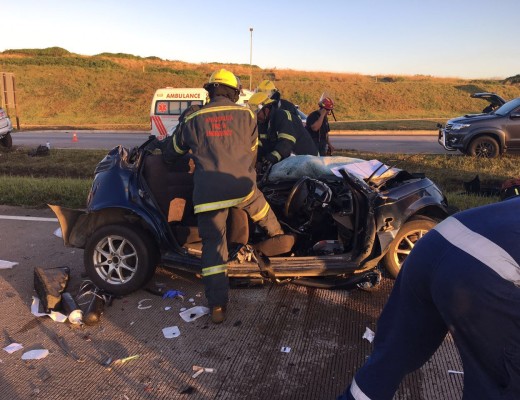 The driver of the blue car was reportedly in his early 20's.
