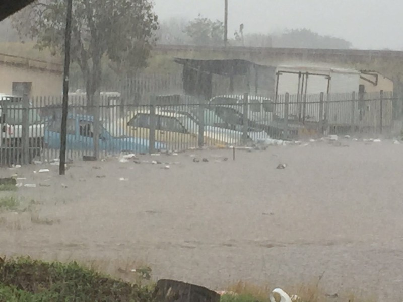 Shakaskraal roads are also flooded. Photo: Viva Security.