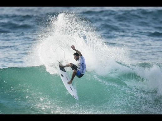 Jeremy Flores of France (pictured) advanced to the Round 5 at the Ballito Pro Presented by Billabong on Friday July 1. PHOTO: WSL / Cestari.