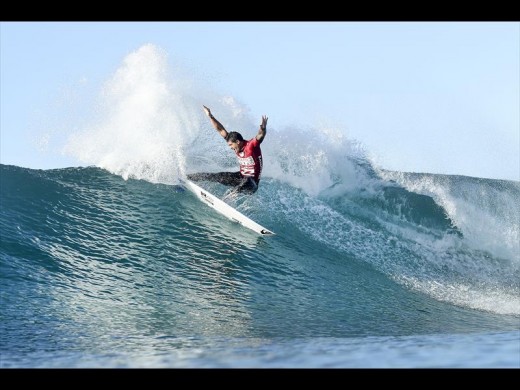 Ezekiel Lau of Hawaii (pictured) finished equal 5th the Ballito Pro Presented by Billabong after placing second in his Quarter Final on Sunday July 3, 2016. PHOTO:  WSL / Cestari. 