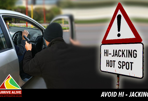 Most hijackings take place in the driveways of residential areas. These hijackers prefer areas with accessible escape routes.