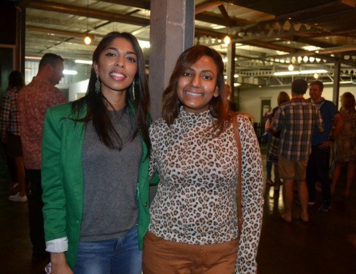 Caitlin Kader and Nichol Naidoo came out to enjoy the cook-off at The Workstation last night.