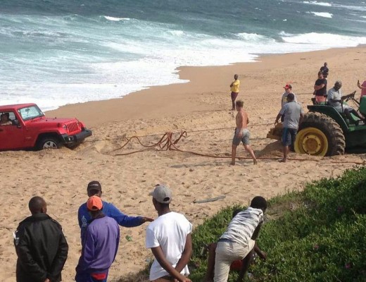 A tractor had to be brought in to tow the vehicle out. The owner was nowhere to be found. Photo: Specialised Rescue