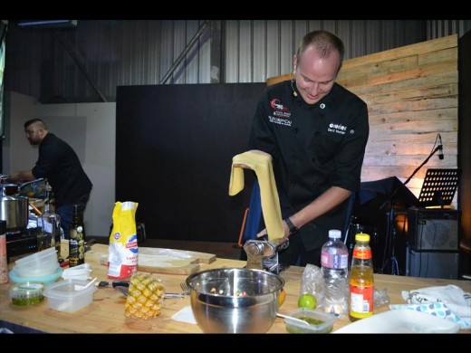 Dave pulled out all the stops - even preparing his own pasta.