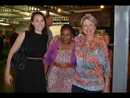 Tamsyn Ferreira, Lindiwe Mchunu and Debbie Joubert making the most of the cook-off.