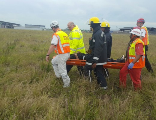 All rescue services helped at the simulated crash.