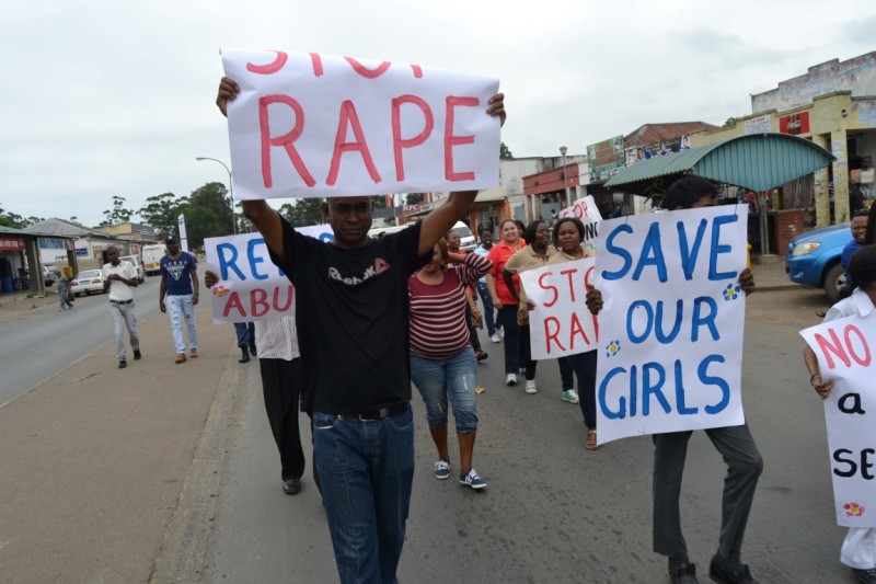 Police from the Ilembe cluster took to the streets for a 16 days of activism against the abuse of women and children walk last Wednesday.