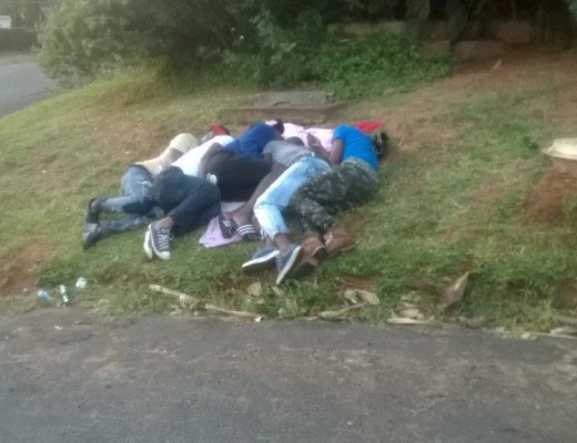 Party-goers found passed out on the side of the road in Blythedale on December 2.
