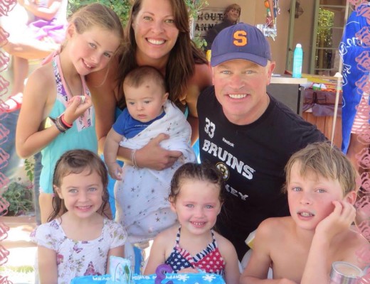 Ruve posted this happy family snap on Facebook with Neil and their five children.