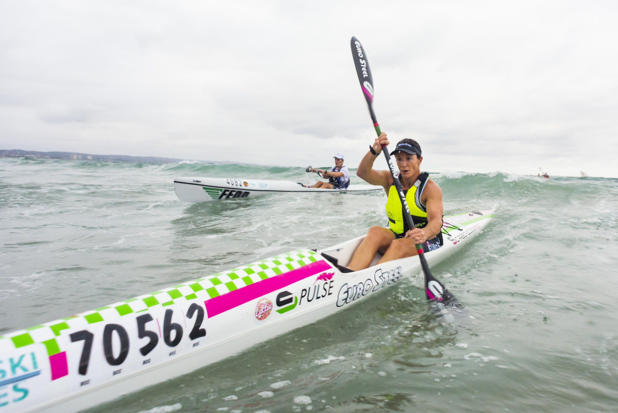 Newly crowned World Surfski Series champ Haley Nixon. Photo: Anthony Grote