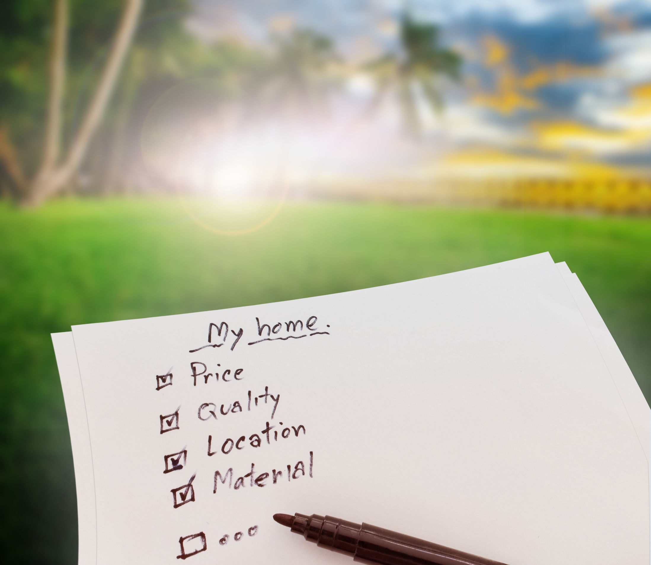 37436589 - check list for buy house and real estate