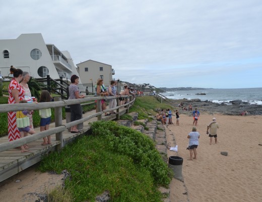 The drowning - and subsequent CPR - attracted a crowd of onlookers.