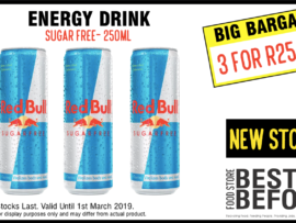 Best Before Food Store February special Red Bull