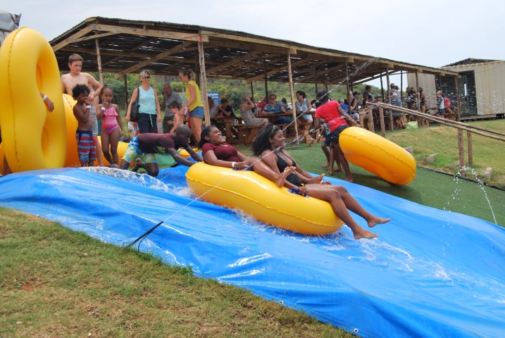 Blythedale Adventure Market water slide