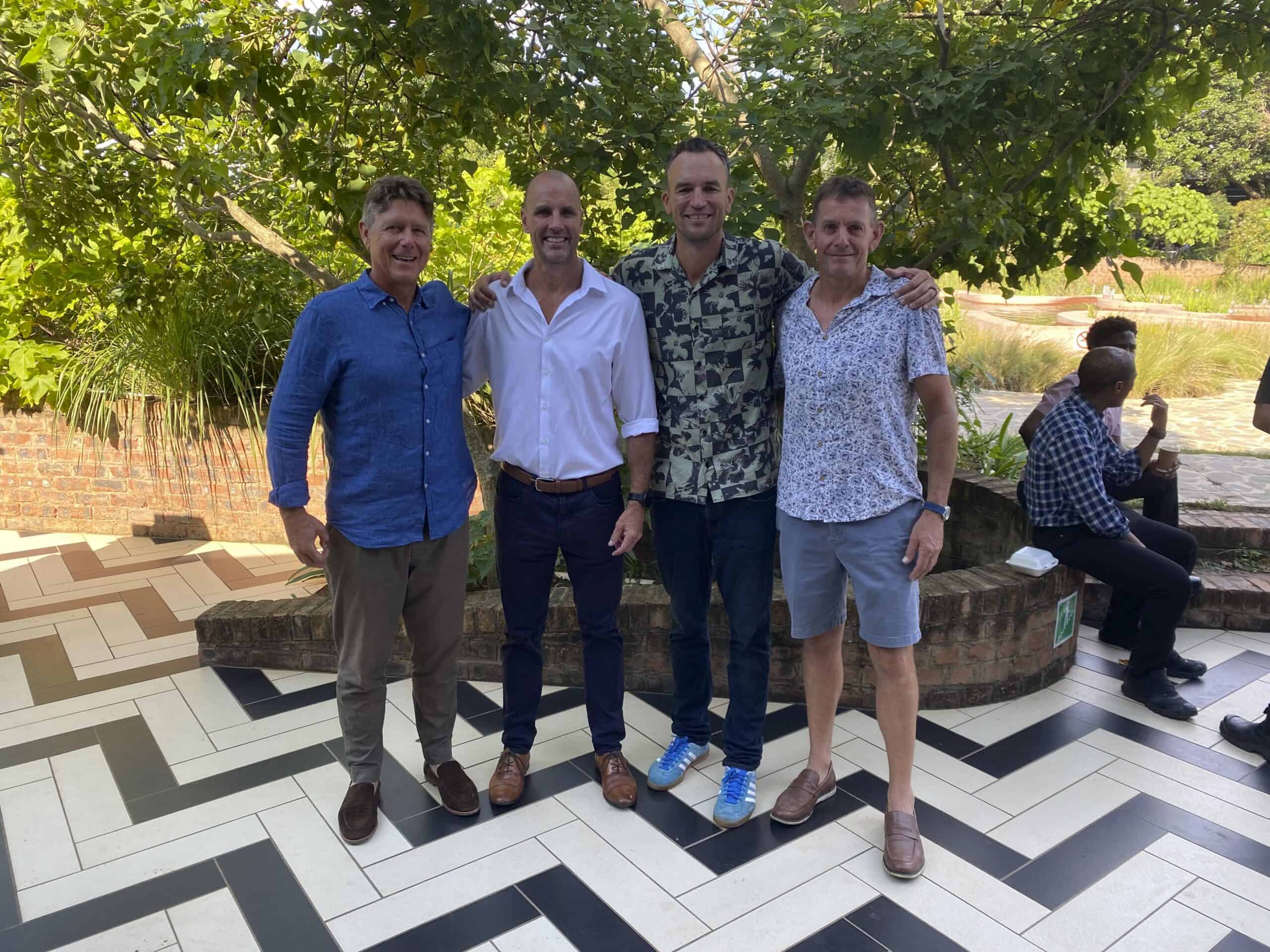 Top wine estate founder Doug Lund speaks to Salt Rock businessmen at quarterly breakfast