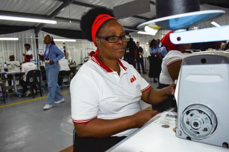 Inside the Argento factory in Isithebe.