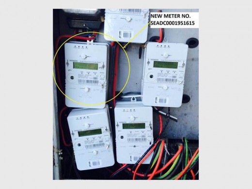 Some of the new meters were found in a wrong box opposite the street in another box.