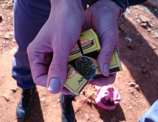 The man was selling dagga at his peanuts and cigarette stand on Skilpad Road in Monument Park. PHOTO: Supplied