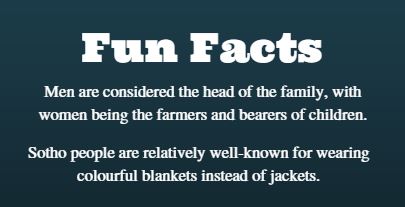 fun facts sotho