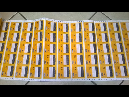 The fake airtime that was found on the scene. Photo: Supplied.