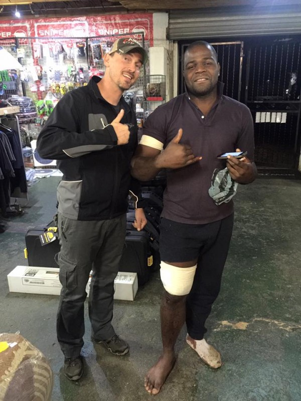 Redge Grant and Simiso Ngwenya. Photo: Supplied
