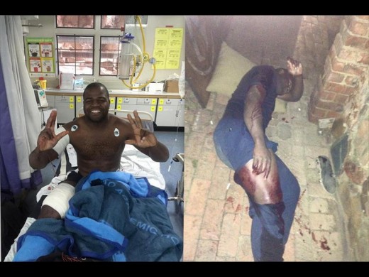 Simiso Ngwenya tells tale of horrific morning. Photo: supplied.