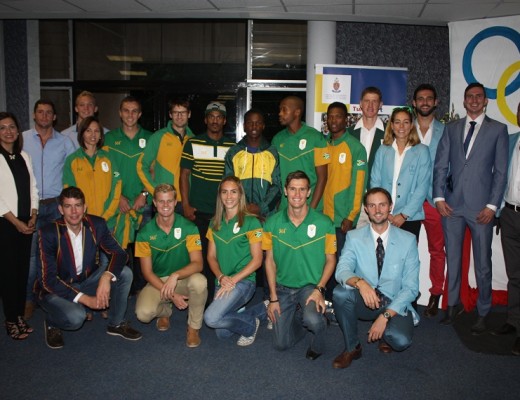 Tuks and the HPC's Olympic stars at the function last week during which the University honoured them for their sacrifice and achievements. Photo: Koos Venter
