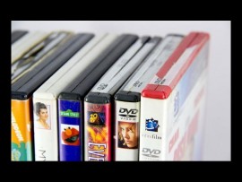 DVDs with brand houses on their packaging.