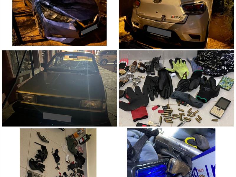 Three arrested with multiple stolen vehicles, firearms in North