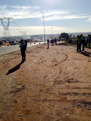 Protest flares up