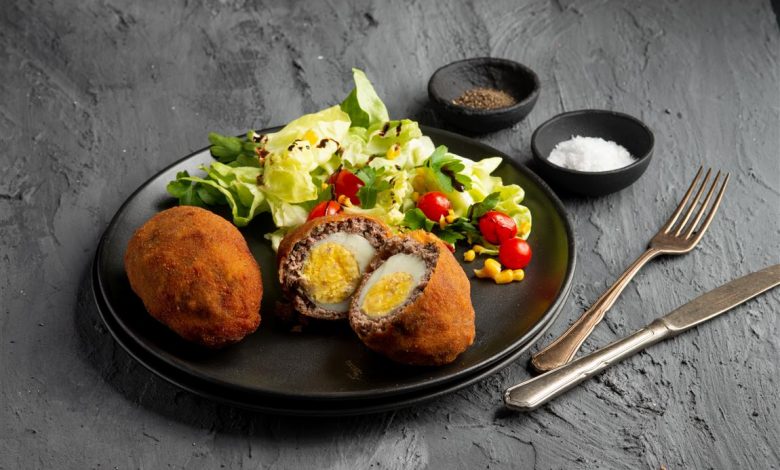 WFD, 18 November, Scotch eggs and salad (Medium)