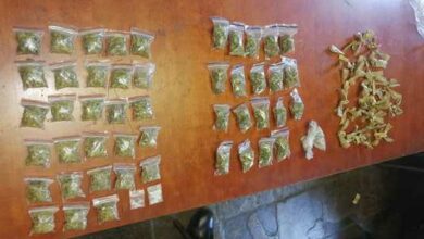 Six men arrested for business burglary and possession of drugs