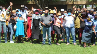 Newly employed Tshwane metro ‘Vat Alles’ workers (Expanded Public Works Programme) in Region 6, Mamelodi.