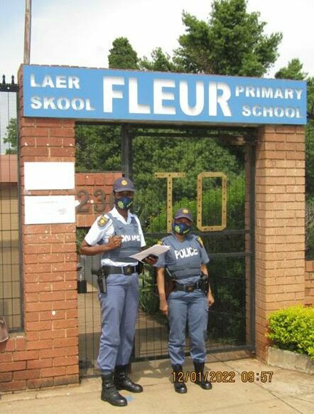 Lyttelton police on schools patrol duty