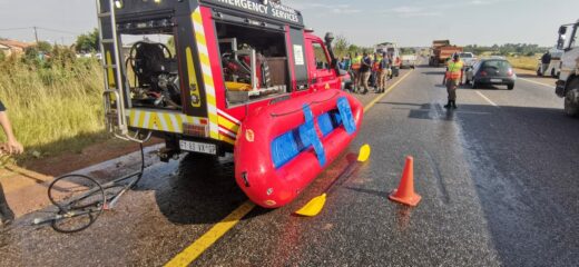 The body of a man was found in a stream near the Mabopane highway/R80 on Friday morning.