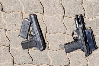 Police put the brakes on an armed duo who were allegedly planning a Centurion business robbery