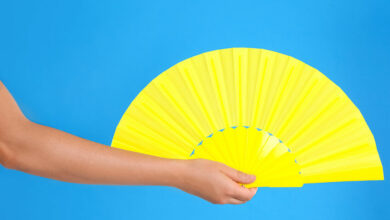 Help your child make a colourful paper plate fan