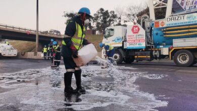 N1 still closed after a multi-truck accident - clean up in progress
