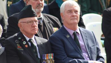 Genl. Gert Opperman, voormalige hoof van die VTM en Pieter Groenewald van die VF Plus.
