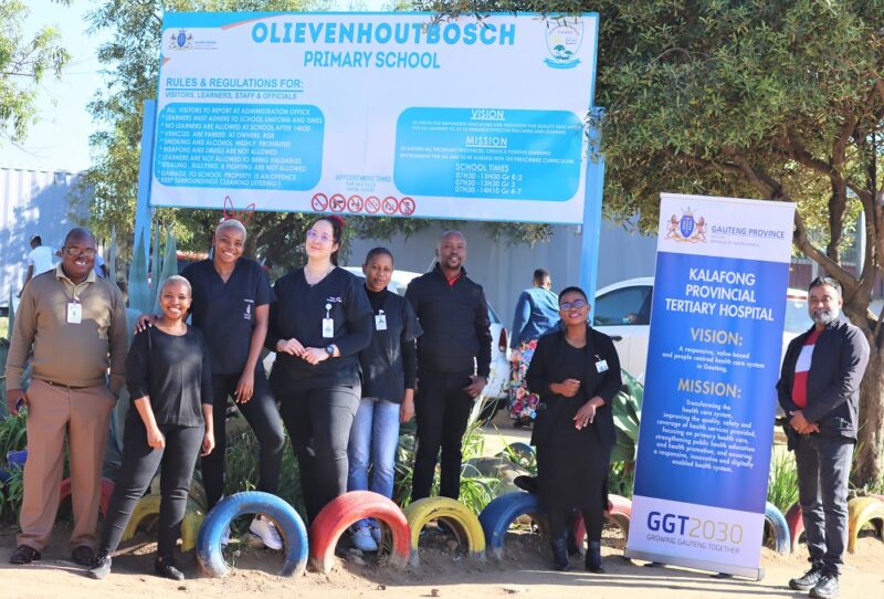 Hospital team visits primary school in Olievenhoutbosch for burn awareness week