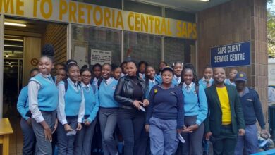 Girl learners visit central police