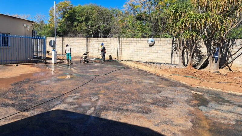 Pipe leak in Rosslyn industrial area finally repaired after two years Pipe leak in Rosslyn industrial area finally repaired after two years