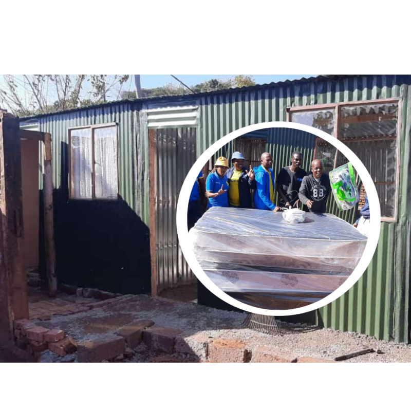 Sundowns fans donate new house to shack fire victims