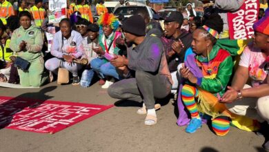 Mamelodi Youth partake in the Health Colour Walk on Saturday.